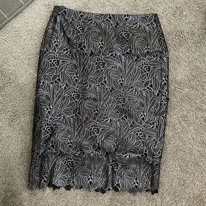 White House Black Market Lace Pencil Skirt